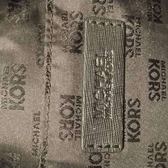 Black and gold chained Michael Kors large handbag. Used a few times. - Picture 6 of 9